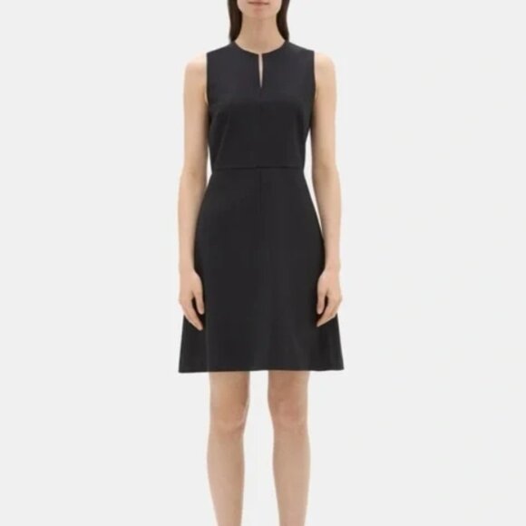 Theory A-line Dress in Cotton - Picture 1 of 6